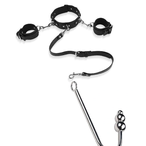 and with Anal 5334 Beaded Elegant Collar Cuffs Hook 1008